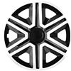 NRM Action - Set di 4 copricerchi universali per auto (bianco/nero, 15)