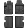 IMJ-Global Tappetini Auto Gomma ProLine 3D su Misura Compatibili con Fiat 500 dal 2007 in poi non compatibile con versione Hybrid, Set Completo di Tappeti Auto TPE per Migliorare Look e Sportività