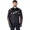 Alpinestars T-SPS V2 giacca tessile moto impermeabile, nero/rosso, S