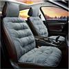 NOKRGQW Coprisedili Auto Cuscino Per Sedile Auto Di Lusso In Peluche - 1 Pezzo Spesso E Caldo Coprisedile Anteriore Singolo Con Schienale Vestibilità Universale Facile Coprisedile Auto(Gray)