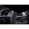 SQOGJSGZ Copri Volante Per Jeep Per Renegade Coprivolante In Pelle Auto Antiscivolo Accessori Interni Volante Cover(Nero)