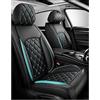 ZARUX Copri Sedili Auto per Audi A4 Avant 2017 2018 2019 2020 2021, Coprisedili Auto Universali, Pelle Set Completo Impermeabile Auto Accessori Interno, Set Copri-Sedile Anteriori Posteriori Standard 5 ( Co