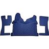 Generic Set di tappetini e copertura tunnel motore per camion VOLVO FH 2014-2022 con guida automatica a sinistra in eco-pelle trapuntata a 3 strati, colore blu