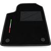 Somer Car Tappetino Auto SOLO LATO GUIDA 1pz compatibile con Lancia Delta 2008-2014 | 1 tappeto su misura in moquette, bandiera Italia