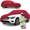 WALSER Premium Telo Copriauto da Interno Stretch Plus - Elasticizzato e Antipolvere, Morbido per Uso Interno, Copertura Protettiva per SUV/Van, Misura 9, Rosso
