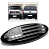 ontto 1 pezzo 9 pollici bandiera degli Stati Uniti griglia anteriore paraurti emblema distintivo adatto per F150 F250 F350 Edge Explorer Ranger spedizione posteriore copertura di ricambio nero