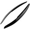 XIAOYANS Faro Sopracciglio Palpebre Per Per Polo Mk5 6R 6C 2010-2012 2013 2014 2015 2016 2017 Auto Testa Lampada Della Luce Sopracciglio Palpebra ABS Copertura Trim Sopracciglio del Faro(Nero)