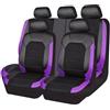 HGTHHK Set Coprisedili Auto per Opel Astra (J, K, H, G, Sri) - Impermeabile, Comfort, Durevole - Protezioni Interni Sedile - Accessori, D-Purple