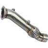 Kuiofek Auto Tubo Scarico Acciaio Downpipe 3,5 Pollici Turbo Catless Scarico Catalizzatore Downpipe Per BMW 2010-2015 Per F06 F07 F10 F11 F12 F13 535i 640i 740Li F01 35iX N55 Tubo Di Scarico Auto