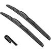 Autopixl Spazzole tergicristallo compatibili con Nissan Leaf 2 MK2 2017-2023 ZE1 Plus Parabrezza anteriore Parabrezza Lunotto posteriore Spazzole Rondella Essuie-glace 2018 (Color : Front, Size : LHD)