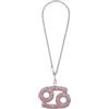 TUCKBOLD Ciondolo Specchietto Retrovisore Auto Rosa Finto Diamante 1 Pezzo