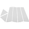 WEFOLEN Per Chrysler 300/300C 2005-2010 6 Pezzi Montanti Montanti Argentati Copri-finestrini Laterali Adesivi Decalcomania Accessorio Esterno Auto WEFOLEN