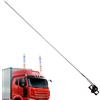 Zestivra Funghe Di Antenna Illuminate - Barre A LED RGB Fuoristrada, Impermeabile | Illuminazione Multicolore Luminosa Con Telecomando, Accessorio Per Avviso 12V/24 V Per, ATV, Automobili,