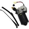 Generico Kit motore tergicristallo,Kit tergicristallo UTV - Kit motore tergicristallo Tergicristalli - Parti di ricambio per motore elettrico 12V, tergicristalli per tutte le condizioni atmosferiche, kit tergi