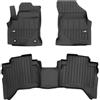 IMJ-Global Tappetini Auto Gomma ProLine 3D su Misura Compatibili con Toyota Hilux VIII dal 2015 in poi Active, Set Completo di Tappeti Auto TPE per Migliorare Look e Sportività