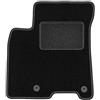 Wielganizator Tappetini auto in velluto su misura, compatibili con Kia NIRO Crossover 2016 - Velluto - Accessori auto - Pratico zerbino auto - 1 pezzo - nero