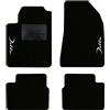 QUEMAR Tappetini Auto per Lancia Delta 2008-2014, Bordo Nero, 2 Ricami | Kit Tappeti Moquette e Gomma su Misura / Set 2 Anteriori + 2 Posteriori / Ricami e Colori Personalizzati / Antiscivolo