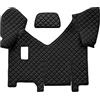 F-CORE Tappeto centrale (per il tunnel) camion compatibile per IVECO STRALIS HI-WAY 01.13-12.16 MANUAL Con frigo NERO