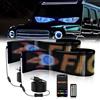 Homesally 2pcs 120mmx595mm,Occhi a LED per Camion e Auto, Grande Display Flessibile Programmabile, Colorful Eye Lamp Soft Screen for Car Window, Luce per Occhi Colorata LED Dinamici