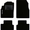 QUEMAR Tappetini Auto compatibili con Opel Astra J 2009-2015 / Kit Tappeti in Moquette e Gomma su Misura (Set 2 Anteriori + 2 Posteriori) / Ricami e Colori Personalizzati (1 Ricamo, Bordo Nero)