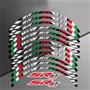 JAYWIS Decalcomanie per cerchioni Moto Mozzo Ruota Adesivi Cerchi Decalcomanie Nastro Riflettente Resistente Alle Intemperie Della Banda Modificato Decorare Per Aprilia SRGT125 SR GT 125 Adesivi per ruote (