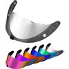 PSLER Visiera per Exo R420(NON compatibile con R520) - Visiera Colorata Accessori per Casco da Moto Ricambio(Aurora Argento Trasparente)