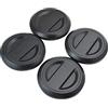 Generic 4 tappi centrali per coprimozzo ruota per pneumatici, tappo centrale nero per Polaris RZR 1000 XP Turbo, codici di ricambio: 1522872-655