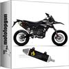 MOTOTOPGUN arrow scarico omologato thunder alluminio nero compatibile con aprilia rx - sx 125 2024 mototopgun