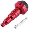 Hapivida Paratelaio di Scarico per Moto, Protezione Anticaduta per Scooter in Lega di Alluminio CNC Protezioni Anticaduta Paratelaio per Moto Cappucci Antiurto per Moto con Foro di Installazione(Rosso)