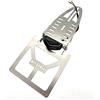 Generico Portatarga per KTM TM Honda Yamaha Pieghevole Adattaible su Qualsiasi Moto Enduro Motard dal 125 cc in Poi con Faretto Led Nero