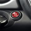 M.JVisun Fibra di Carbonio Auto Accensione Avviamento Interruttore Adesivi Motore Start Stop Pulsante Cover per BMW Mini R55 R56 R57 R58 R59 R60 R61 - Rosso