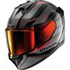 SHARK, Casco Moto Integrale D-SKWAL 3 SIZLER Black/Grey/Red KAR, XL