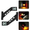 J/J Coppia 12/24V Luce Ingombro LED Arancio Rosso Bianco Gambe Gomma Fanale Laterale