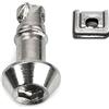 WE ARE RACING. RACEFOXX.COM RACEFOXX - Set di 8 chiusure rapide, chiusure per rivestimento moto, viti a esagono incasso/dentatura interna, 14 mm, in acciaio