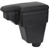 YJYWZH Bracciolo Centrale Auto Compatibile con Renault Clio 3 Clio 4 Braccioli, con Base di Montaggio Dedicata, 5 Porte USB, Doppio Vano Portaoggetti