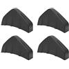 Ausla Pinna Spoiler Posteriore Universale, Splitter Diffusore per Labbro Paraurti Inferiore in PP Nero per Auto e SUV (BLACK)