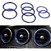 BTFWM Car-Styling AC Outlet Anello Decorazione Aria Condizionata Bocchette Adesivi Copertura 7X Blu Rosso, for Mercedes-Benz, Classe C W205 Glc Decorazioni per Prese d'Aria per Auto(Blue)