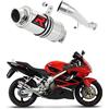 DOMINATOR Terminale di Scarico Marmitta Silenziatore GP1 compatibile con CBR 600 F4i 2001-2006