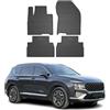 OMAC Tappetini in Gomma Compatibili con Hyundai Santa Fe 2019-2023 Tappetini Auto Gomma Nero 4X