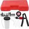 Zerodeko Kit per Spurgo Freni Auto Pompa a Vuoto e Pressione Strumento per Sostituzione Fluido Freni e Frizione Compatibile Diverse Auto e Veicoli Adatto per Uso Professionale e Domestico