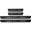 LNHJZ 4 Pezzi Car Adesivi Soglia Fibra Carbonio per Fi-at 500 500X 500L Tipo Punto Bravo Panda Stilo, Battitacco Pedal Stickers AntiGraffio Pellicola Protettiva, Auto Styling Accessori,500X