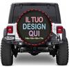 Custom Personalizzato Copriruota di scorta personalizzate il tuo con Foto Testo copri ruota Protezioni Impermeabili e Antipolvere per Autotreno Camper Suv Universale, Accessori Auto 14151617