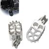 Generic Moto Poggiapiedi Pedali Piastra Pedane Per Honda CRF300L CR125 CR250/L CRF150R CRF250R/X CRF250RX CRF450R CRF450RX CRF450X CRF450L CRF1000L 04-22(argento)