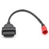 Mtucegi Cavo connettore scanner adatto per moto, 16 pin a 6 pin, adattatore diagnostico completo, strumento scanner per cavi