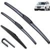 Autopixl Kit spazzole tergicristallo anteriore e posteriore compatibile con Chevrolet Orlando 2011-2018 parabrezza parabrezza parabrezza 24+19+10