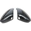 QKLsudua 1 paio di alloggiamenti per specchietti retrovisori esterni in fibra di carbonio Cappucci di copertura per specchietti retrovisori con cambio di corsia assistiti compatibile con V-W Golf 8