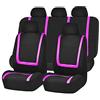 HotYou Set Completo Coprisedili per Auto, Stampa a Farfalla, Comoda e Traspirante,Rimovibile e Lavabile,Rosa