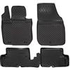 J&J AUTOMOTIVE Norm Liners Tappetini Auto su Misura per Nissan Duster 2WD 2011-2017, Set da 4 Pezzi, 3D in Gomma TPE, Antiscivolo, Inodore, Colore Nero