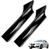 MOTOESCOT 1 paio di splitter per paraurti anteriore e laterale per bocchetta dell'aria, kit compatibile con BMW Serie 2 F22 F23 M Sport 2014-2019, fibra di carbonio e nero lucido (colore: nero lucido)