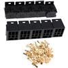 D DOLITY 10 Pezzi di Porta Relè 5 Pin Terminali Rame 6,3mm Automotive Attrezzo